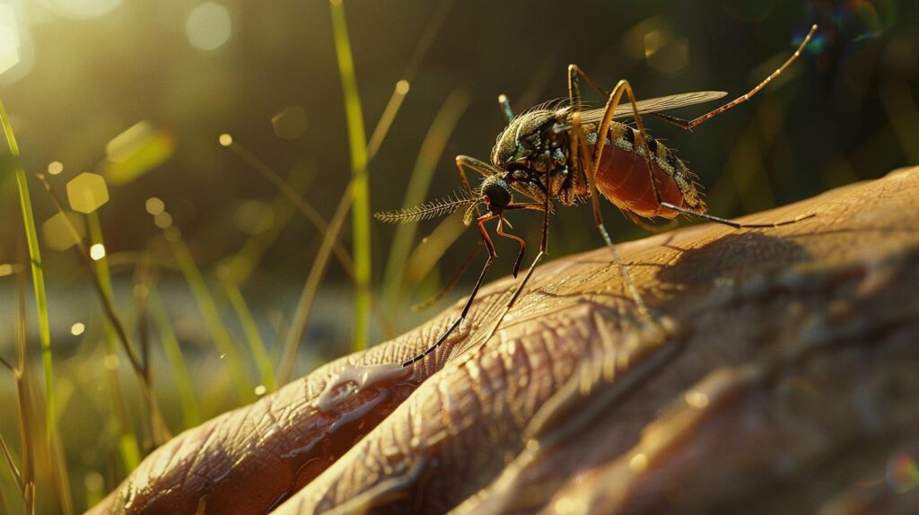 mosquito on hand