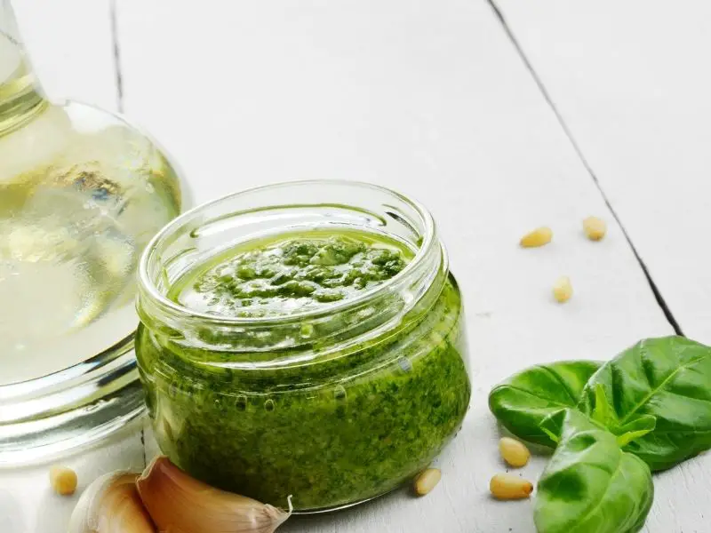 pesto in jar