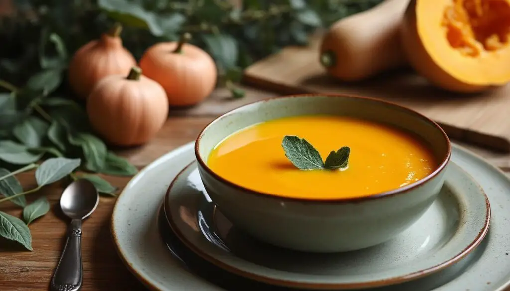 butternut squash soup with sage